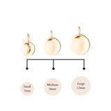 Waved Disc Imprint Pendant