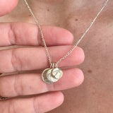 Waved Disc Imprint Pendant