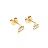 Picture of Luna Rae Solid 9k Gold Air Element Studs