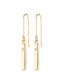 Picture of Luna Rae Solid 9k Gold Amore Earrings