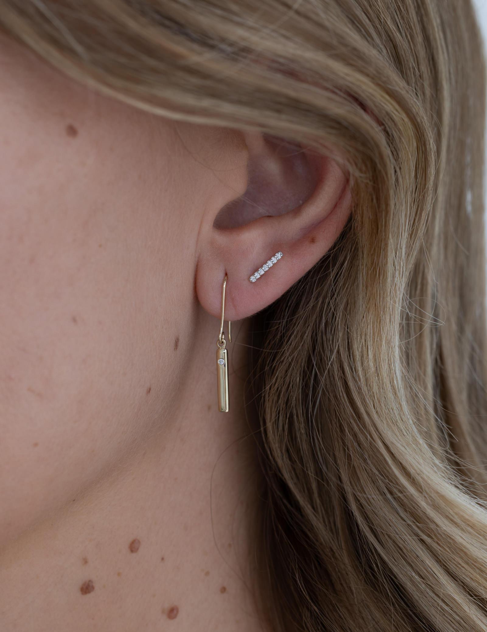 Picture of Luna Rae Solid 9k Gold Amore Earrings