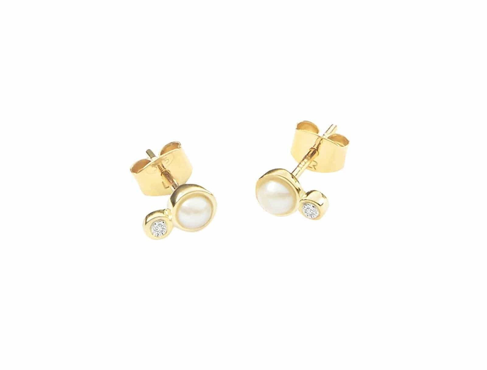 Picture of Luna Rae Solid 9k Gold Dara Studs