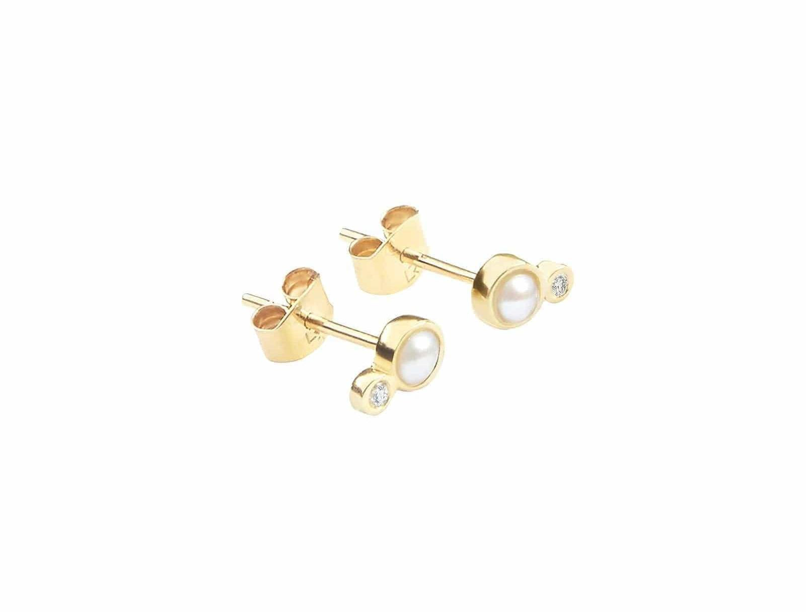 Picture of Luna Rae Solid 9k Gold Dara Studs