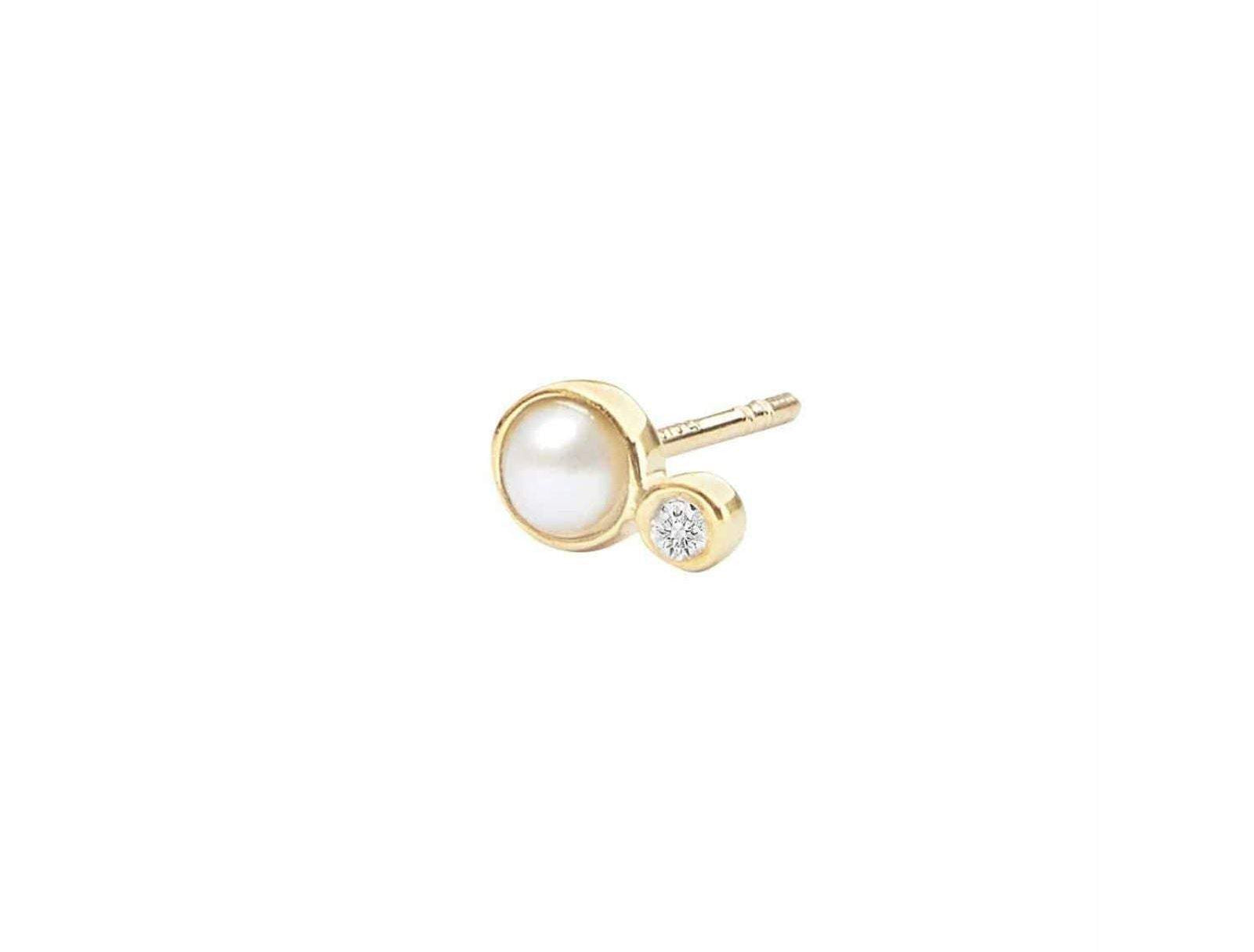 Picture of Luna Rae Solid 9k Gold Dara Studs