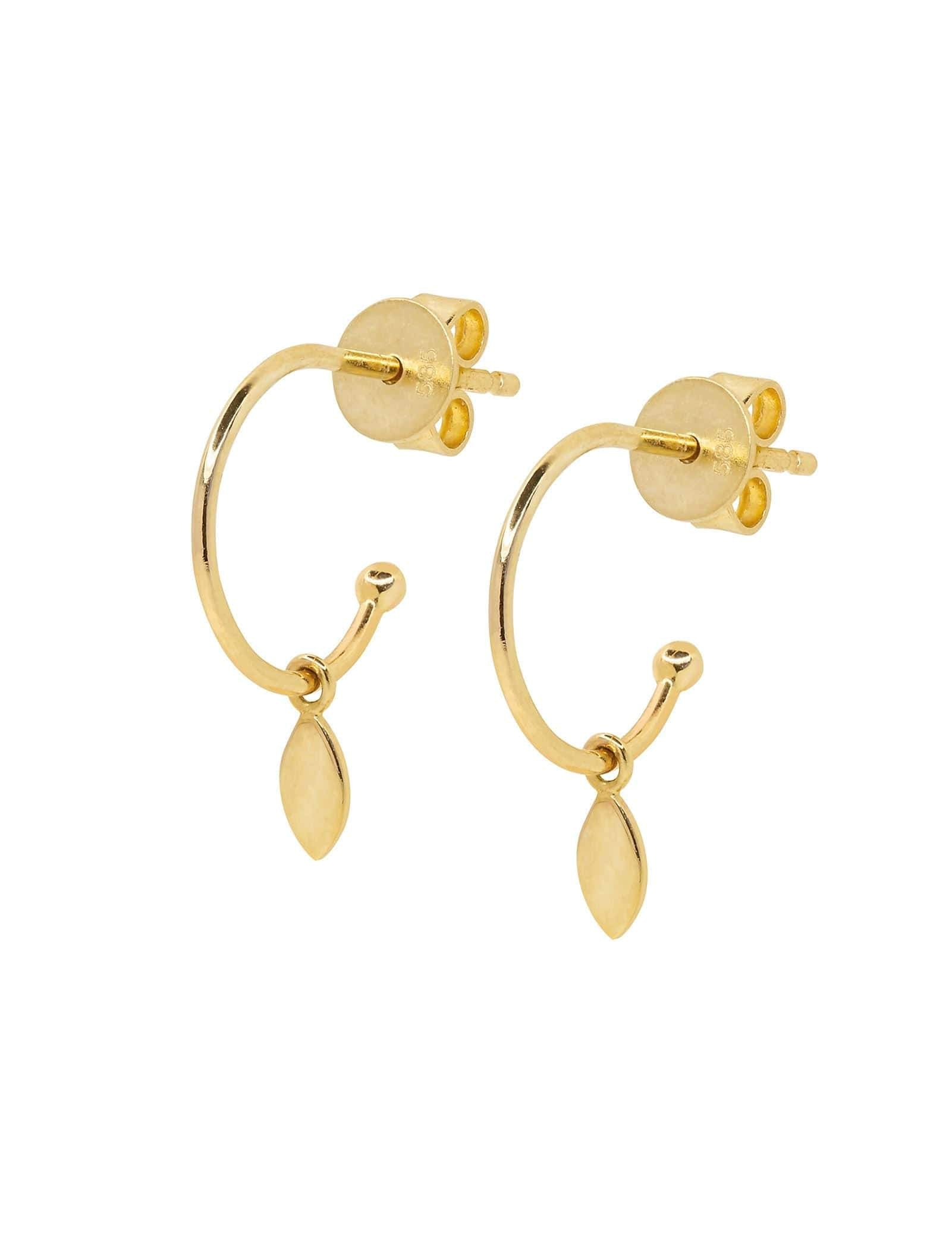 Picture of Luna Rae Solid 9k Gold Drops of Dawn Earrings