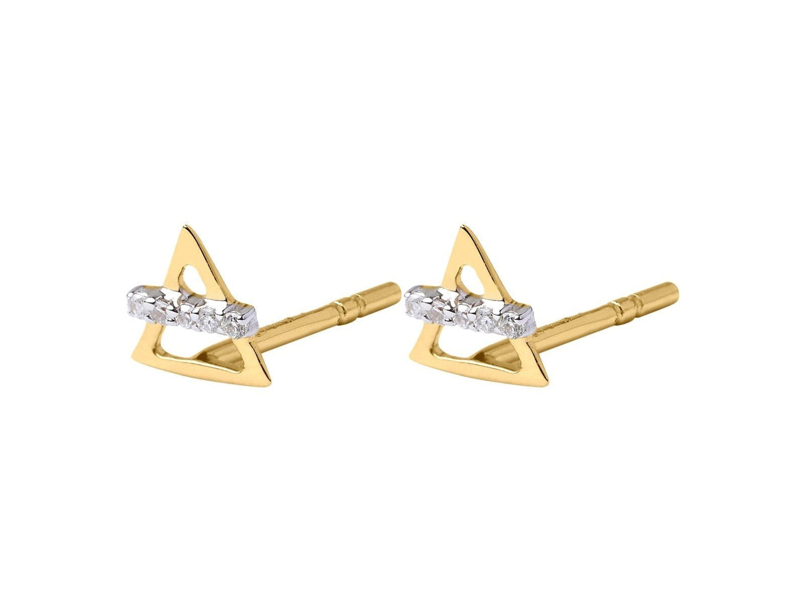 Picture of Luna Rae Solid 9k Gold Earth Element Studs