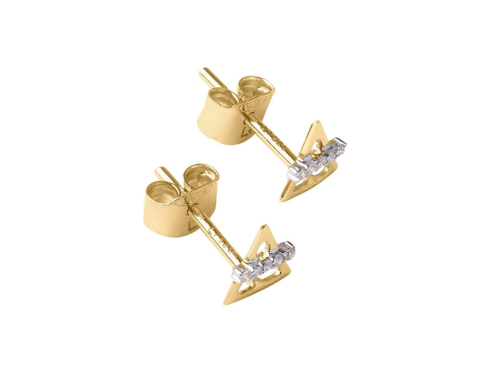 Picture of Luna Rae Solid 9k Gold Earth Element Studs