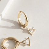 Picture of Luna Rae Solid 9k Gold Air Element Hoops