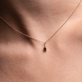 Picture of Luna Rae Solid 9k Gold Garnet Necklace