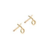 Picture of Luna Rae Solid 9k Gold Kiss Hug Studs