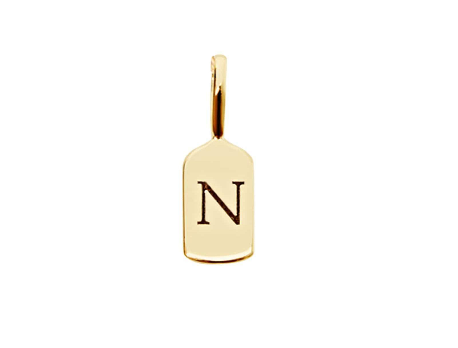 Picture of Luna Rae Solid 9k Gold Letter N