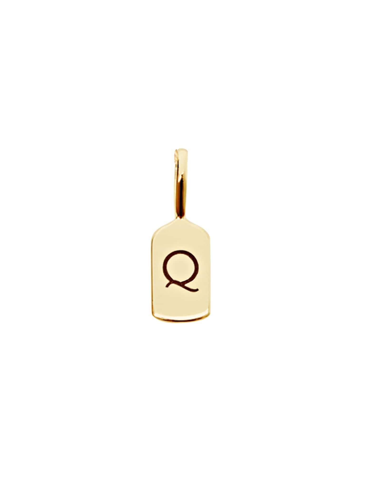 Picture of Luna Rae Yellow Gold Letter Q