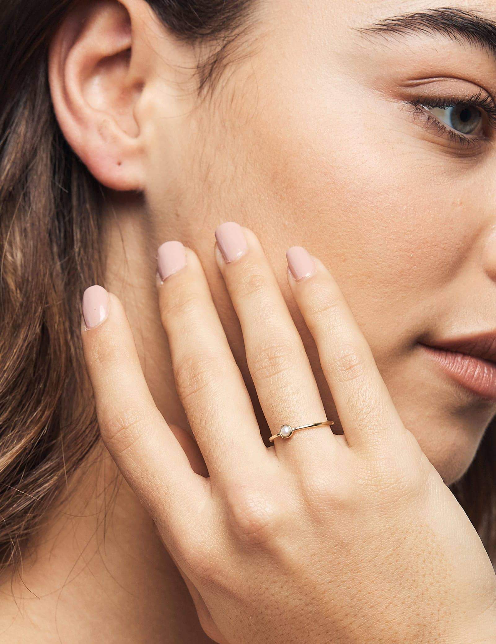 Picture of Luna Rae Solid 9k Gold Moonglade Ring - V - Custom