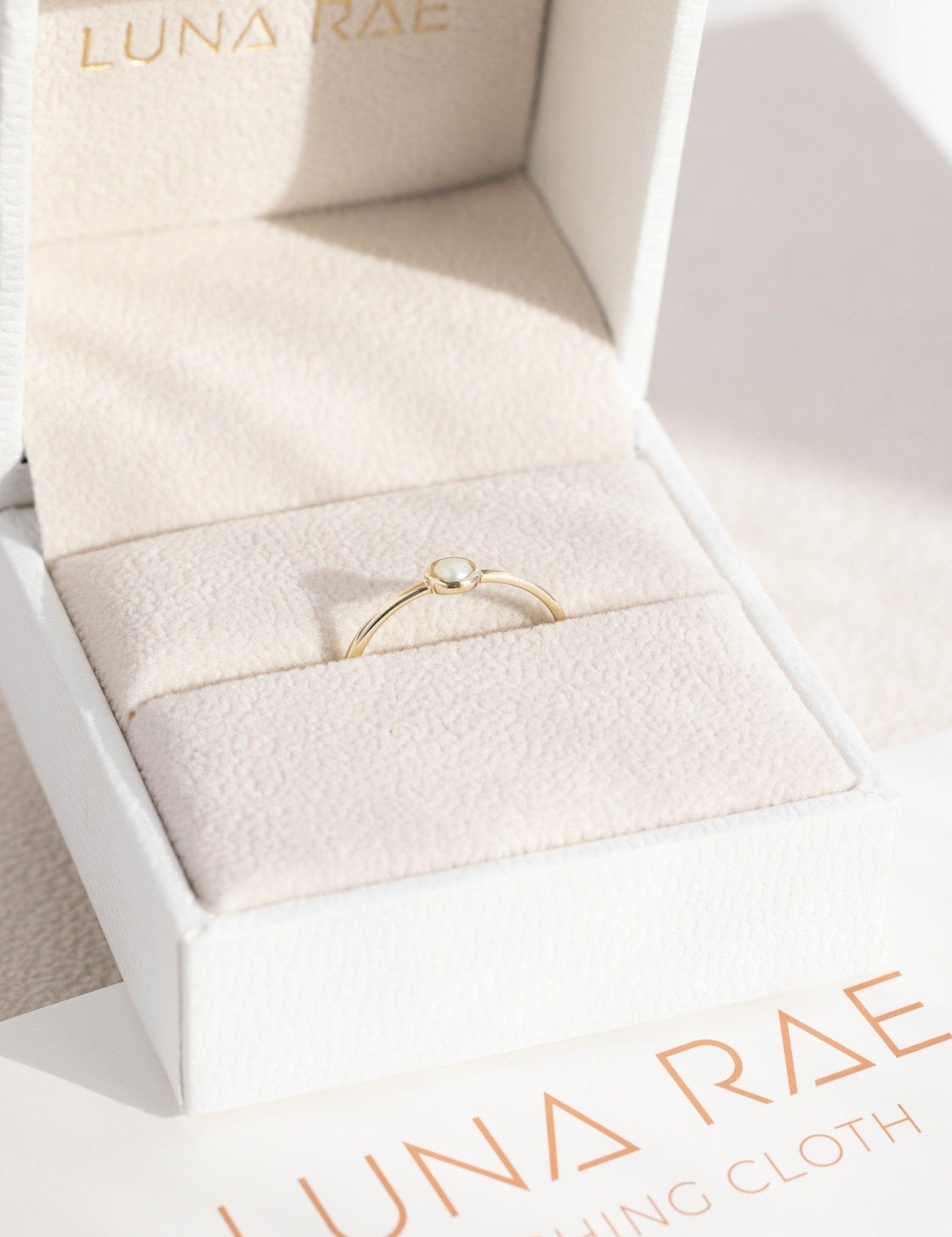 Picture of Luna Rae Solid 9k Gold Moonglade Ring - V - Custom