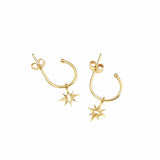 Picture of Luna Rae Solid 9k Gold My True North Hoops