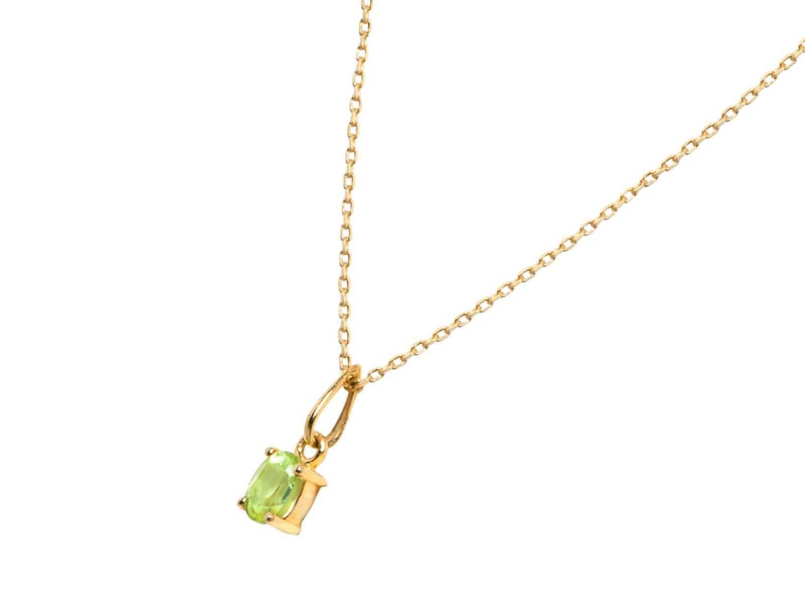 Picture of Luna Rae Solid 9k Gold Peridot Necklace