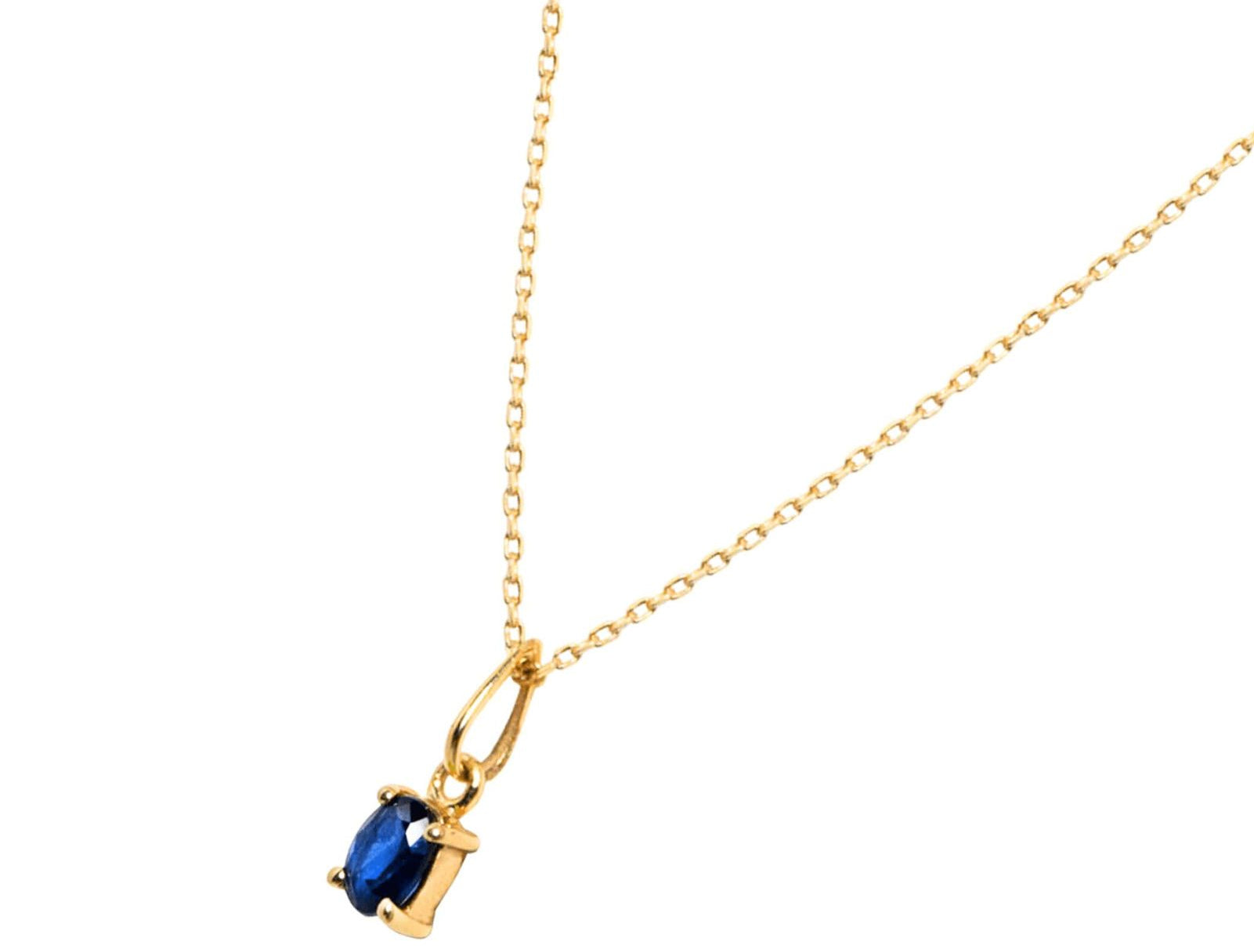 Picture of Luna Rae Solid 9k Gold Sapphire Necklace