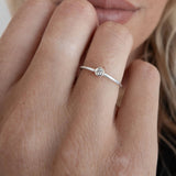 Silver Diamond Sky Ring
