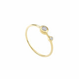 Picture of Luna Rae Solid 9k Gold Stellar Ring