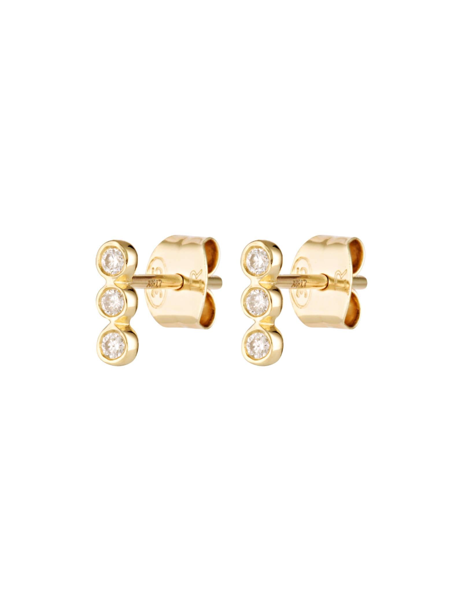 Picture of Luna Rae Solid 9k Gold Vivian Studs