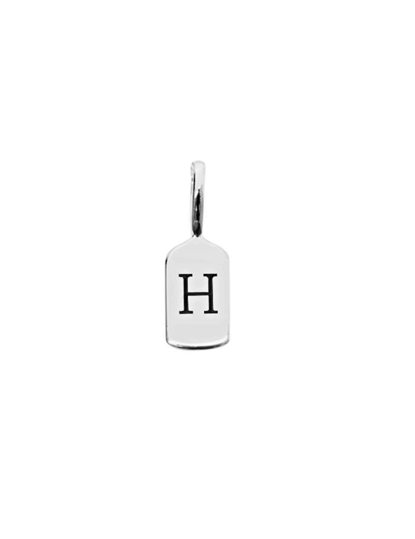 Picture of Luna Rae White Gold Letter H