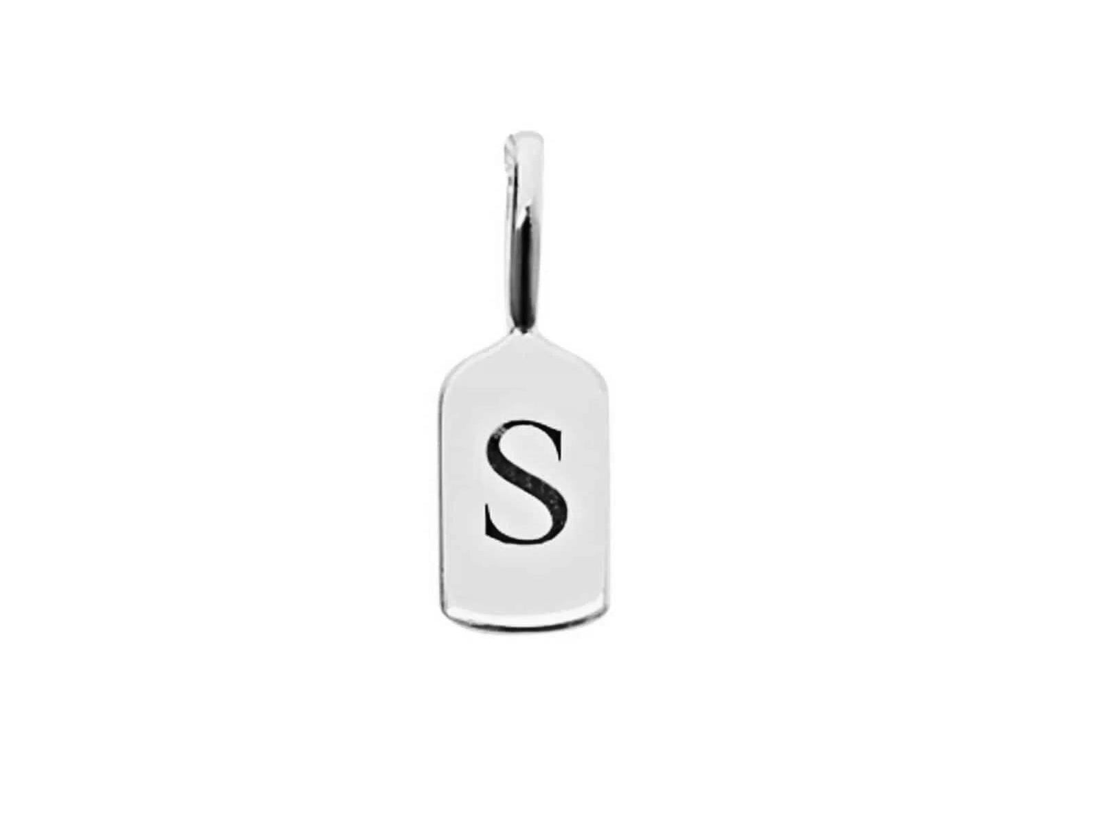 Picture of Luna Rae White Gold Letter S